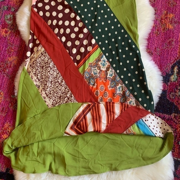 Jean PAUL GAULTIER CLASSIQUE Vintage Retro 90’s Silk Abstract/Floral Maxi Dress - Picture 6 of 15